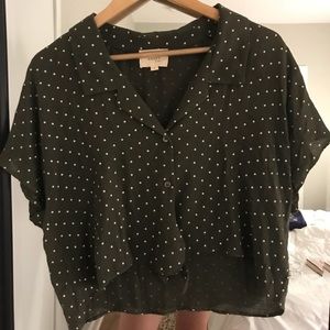 Boutique polka dot blouse!